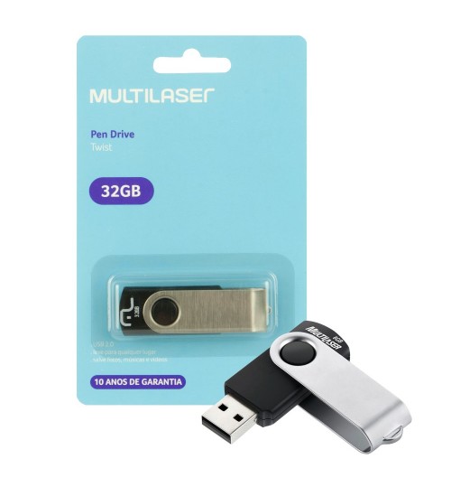 PEN DRIVE 32GB TWIST PD589 MULTILASER
